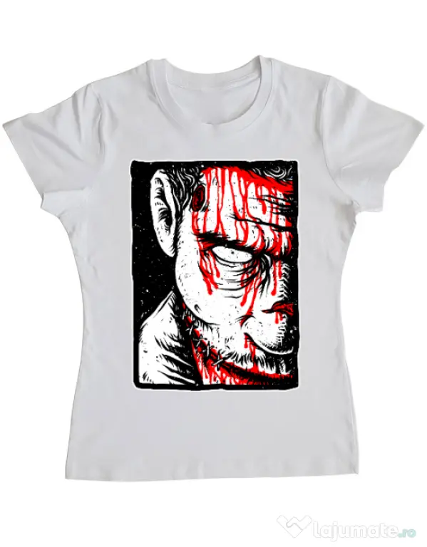 Tricou ADLER dama Zomblood Alb