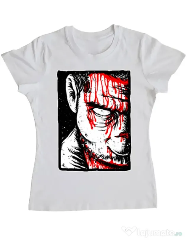 Tricou ADLER dama Zomblood Alb