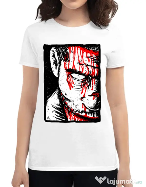 Tricou ADLER dama Zomblood Alb