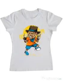 Tricou ADLER dama The nightmare Alb