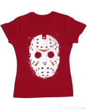 Tricou ADLER dama Jason Mask Rosu 