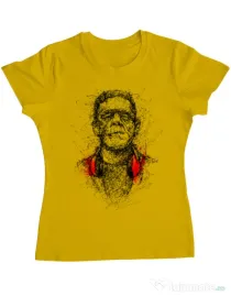 Tricou ADLER dama Frankenscratch Galben