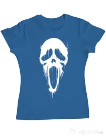 Tricou ADLER dama Bloody scream Albastru azuriu