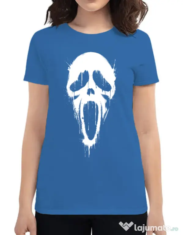 Tricou ADLER dama Bloody scream Albastru azuriu