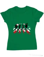 Tricou ADLER dama Abbey road killer Verde mediu