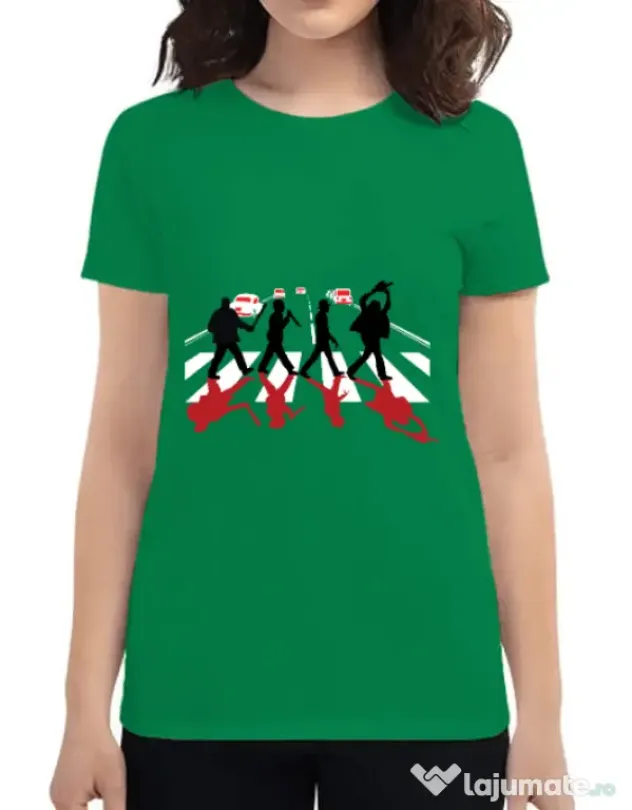 Tricou ADLER dama Abbey road killer Verde mediu