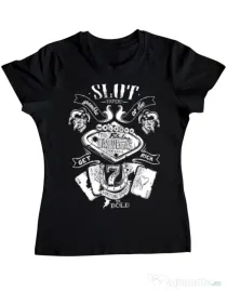 Tricou ADLER dama Las vegas Negru