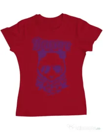 Tricou ADLER dama Mad Panda Rosu