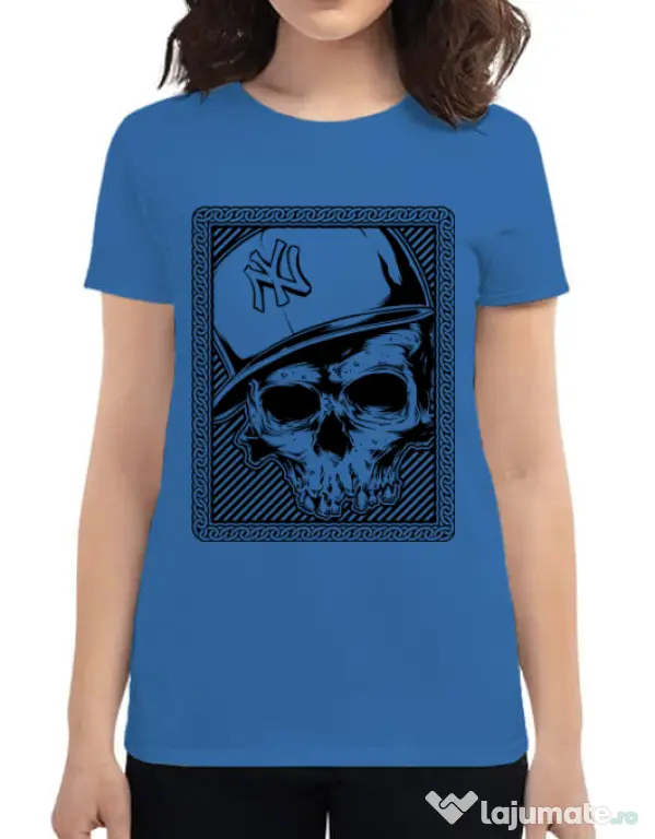 Tricou ADLER dama Minimal Albastru azuriu