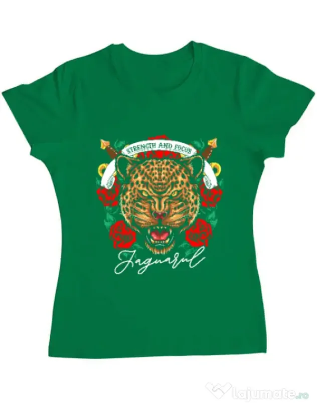 Tricou ADLER dama Strenght and focus Verde mediu