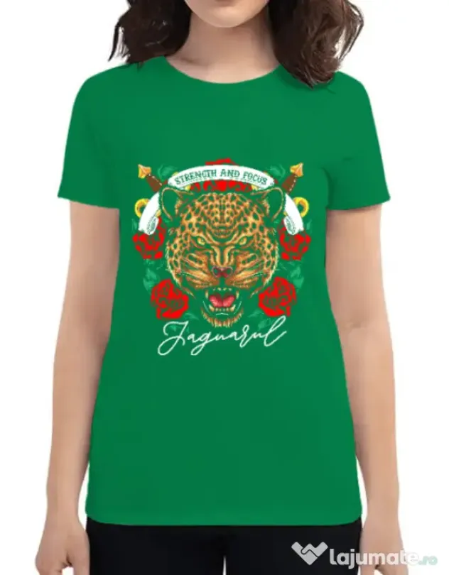 Tricou ADLER dama Strenght and focus Verde mediu