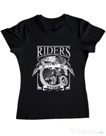 Tricou ADLER dama Riders on the storm Negru