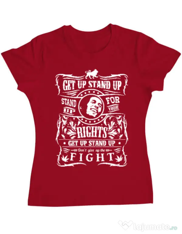 Tricou ADLER dama Stand up for your rights Rosu