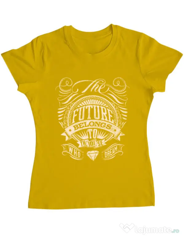 Tricou ADLER dama The future Galben