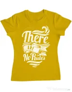 Tricou ADLER dama There are no rules Galben