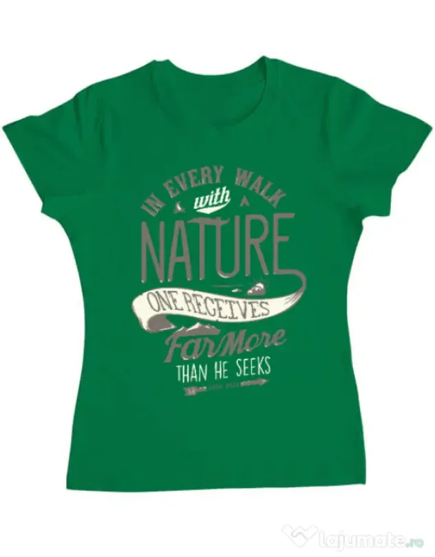 Tricou ADLER dama Walk of nature Verde mediu