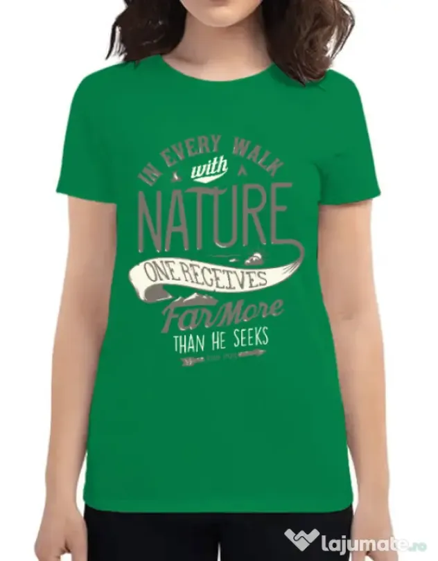 Tricou ADLER dama Walk of nature Verde mediu