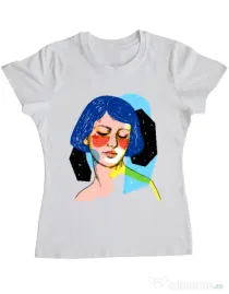 Tricou ADLER dama Dreamy girl Alb