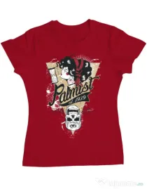 Tricou ADLER dama Palmist Rosu