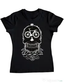 Tricou ADLER dama Bicycle love Negru