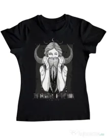 Tricou ADLER dama The Daughters Of The Moon Negru