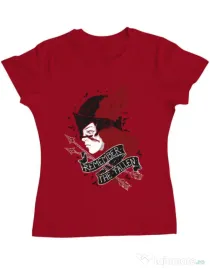 Tricou ADLER dama Remember the fallen Rosu