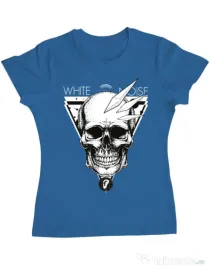 Tricou ADLER dama White noise Albastru azuriu