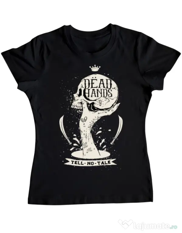 Tricou ADLER dama Dead hands Negru