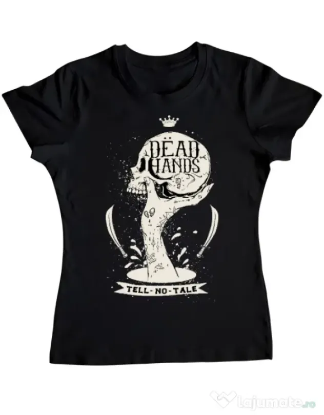 Tricou ADLER dama Dead hands Negru