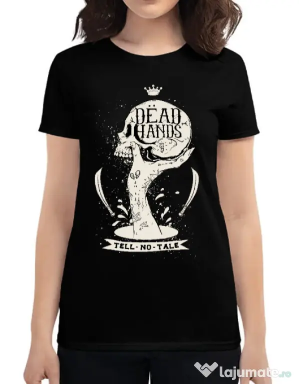 Tricou ADLER dama Dead hands Negru