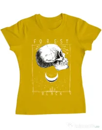 Tricou ADLER dama Forest Black Galben