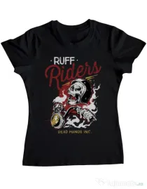 Tricou ADLER dama Ruff riders Negru