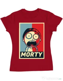 Tricou ADLER dama Morty Rosu
