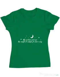 Tricou ADLER dama Nu am lut Verde mediu