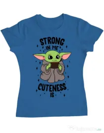 Tricou ADLER dama Strong in me Albastru azuriu