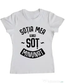 Tricou ADLER dama Un sot minunat Alb