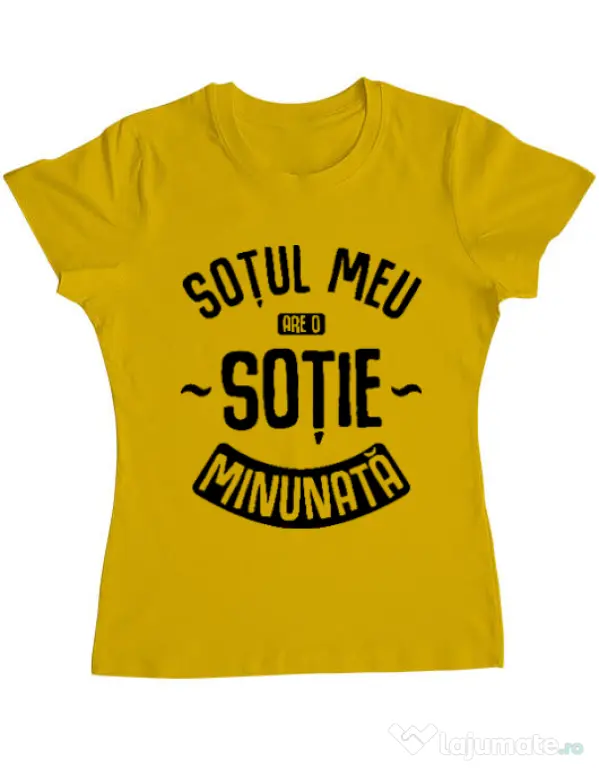 Tricou ADLER dama O sotie minunata Galben