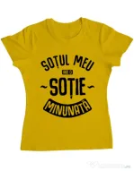 Tricou ADLER dama O sotie minunata Galben