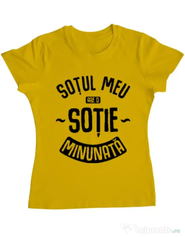 Tricou ADLER dama O sotie minunata Galben