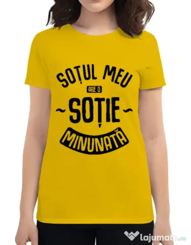 Tricou ADLER dama O sotie minunata Galben