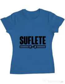 Tricou ADLER dama Suflete Albastru azuriu