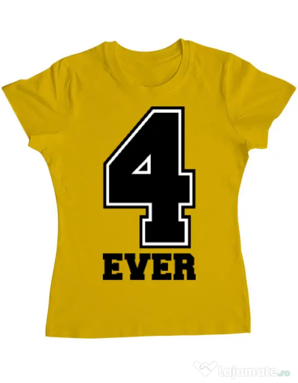 Tricou ADLER dama Forever Galben