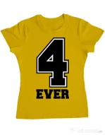 Tricou ADLER dama Forever Galben