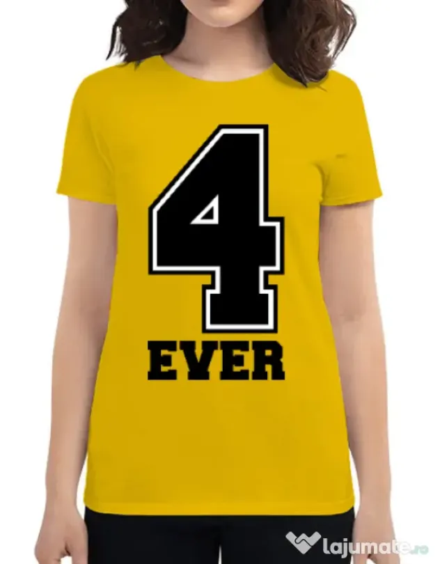 Tricou ADLER dama Forever Galben