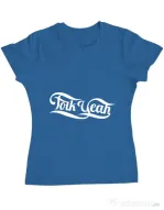 Tricou ADLER dama Folk yeah Albastru azuriu