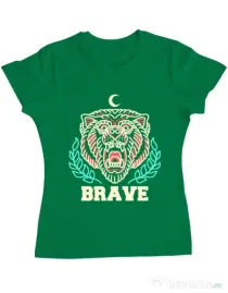 Tricou ADLER dama Brave Verde mediu
