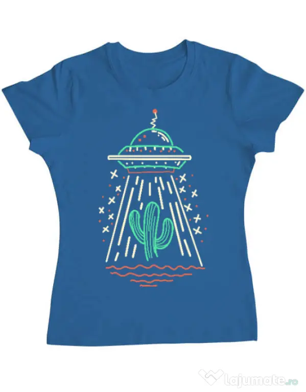 Tricou ADLER dama UFO Albastru azuriu