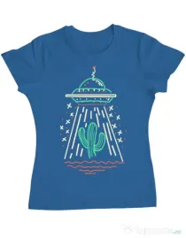 Tricou ADLER dama UFO Albastru azuriu