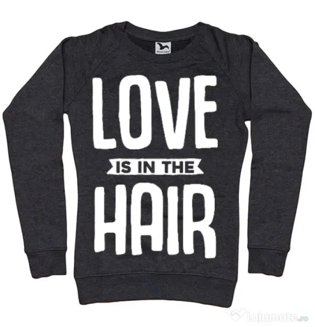 Bluza ADLER dama Love is in the hair Negru melanj