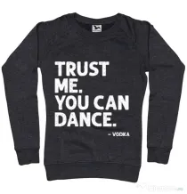 Bluza ADLER dama You can dance Negru melanj